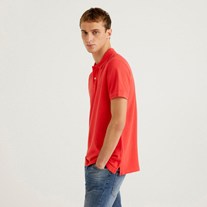 Golf personnalisé pour hommes en gros direct d'usine pour T-shirts polo Jersey respirant manches courtes en coton avec motif imprimé - Product Image 2