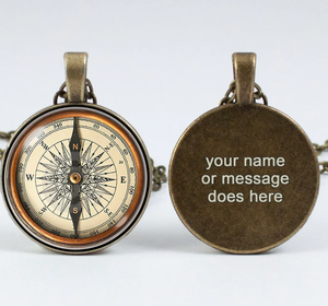 Personalized Key <b>Ring</b> Compass Custom Phrase Compass Keychain Custom Husband Gifts, <b>Couples</b> Gift, Christmas Gifts - Product Image 2