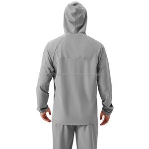 Chaqueta deportiva para hombre con cremallera de otoño e invierno sombrero a prueba de viento ropa deportiva al aire libre chaquetas sueltas informales para correr y Fitness - Product Image 5