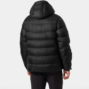 Chaquetas Acolchadas de Invierno con Logotipo Personalizado, Chaqueta Cortavientos de Moda para Hombre, Chaqueta Acolchada Negra con Relleno de Plumón - Product Image 6