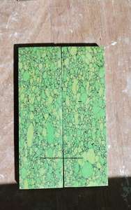 Escamas de Piedra de Perla Pulida Faizacraft para Mangos de Cuchillo, Diseño de Placa con Estilo Amoroso por Recone Stone Scals - Product Image 4