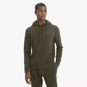 Vente en gros de pull-over tricoté à capuche en coton 100% personnalisé de haute qualité pour hommes - Product Image 5