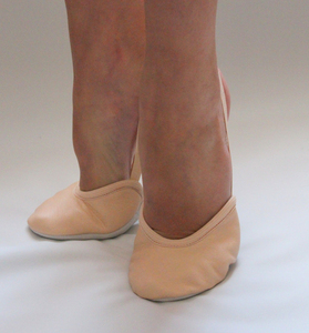 Women Canvas Split <b>Soft</b> Sole Ballet <b>Slippers</b> Adult Elastic Band Leather Dance Training Rhythmic Gymnastic Leather Toe Shoes - Product Image 4