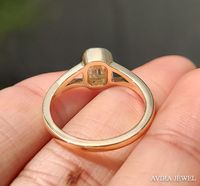 Anillo de Compromiso Clásico Premium con Moissanita de 1 Ct para Mujer, Plata 925, Chapado en Oro Amarillo de 10k/14k/18k, Corte Radiante, Sin Níquel