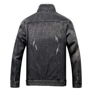 Chaqueta Vaquera Personalizada de Invierno para Hombre, Sin Capucha, con Cuello Camisero, de Alta Calidad, Transpirable, con Botones y Letras - Product Image 5