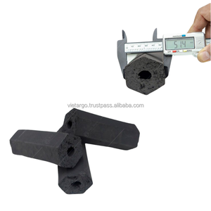 Patrón de concha hexagonal de alta calidad BBQ Hookah Concha de coco de madera dura Directo del fabricante de Vietnam para briquetas de carbón - Product Image 1