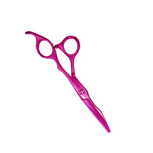 Ciseaux de coupe de cheveux en acier inoxydable de qualité chirurgicale ciseaux de salon en acier métallique enduit de couleur avec repose-doigt fixe - Product Image 3