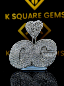 Número personalizado Hip Hop colgante, personaliza tu letra, colgante de número Hip Hop para hombres, colgante de moissanita, joyería Ice Out Hip Hop - Product Image 4