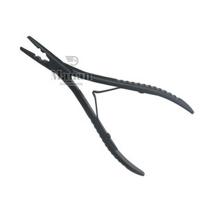 Pince à extensions capillaires robuste en acier inoxydable pour applications de fusion à la kératine, de pose par bandes adhésives et de micro-perles - Product Image 3