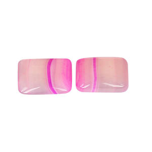 <b>Pink</b> Agate Rectangle Jewelry Pendant Stone Earring Cabochon Jewelry Handcrafted Gemstone <b>Healing</b> Crystal Gemstone Wholesaler - Product Image 5