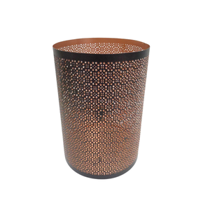 Votivo redondo de hierro decorativo para el hogar con color negro vela de Metal clásica de gran tamaño votivo para decoración de mesa y hogar - Product Image 5