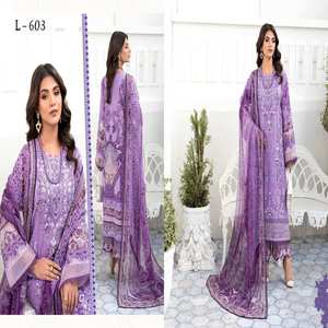 Tela de césped de alta calidad, traje de lujo de Shalwar Kameez de India y paquistaní sin costuras, ropa de fiesta de Ramsha Volume MASHAAL - Product Image 3