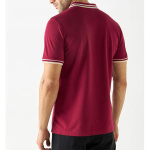 เสื้อโปโลแขนสั้นสำหรับนักธุรกิจชายเสื้อโปโลผ้าฝ้ายออกแบบได้ตามต้องการสำหรับฤดูร้อน - Product Image 5