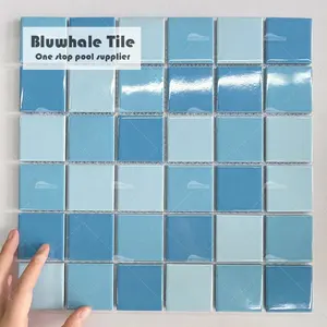 Azulejos de porcelana para piscina, fornecedores de azulejos quadrados de porcelana para piscina