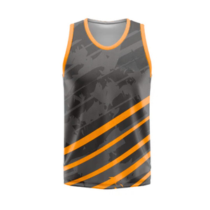 Purple Sublimation Printed Tank <b>Top</b> O-Neck Breathable 100% Polyester Casual Summer Women's Sleeveless Workout Shirt - Product Image 3