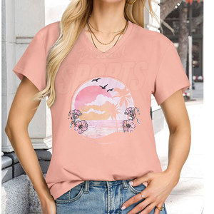 เสื้อยืดพิมพ์ลายสำหรับผู้หญิงเสื้อยืดพิมพ์ลายวัสดุดีที่สุด - Product Image 4