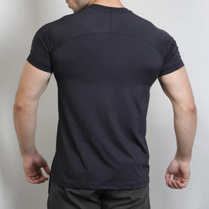 เสื้อยืดออกกำลังกายของผู้ชายแบบ100% โพลีเอสเตอร์แบบแห้งเร็วระบายอากาศได้ดีคอกลมใส่ลำลองพิมพ์ลายสั้นโอเวอร์ไซส์ - Product Image 5