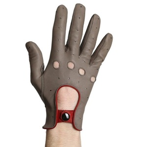 Gants de mode en cuir pour hommes de haute qualité matériau en peau de mouton hiver chaud vêtements de plein air sports de conduite - Product Image 2