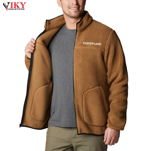 VIKY INDUSTRIES-chaqueta polar con cremallera personalizada, abrigo de lana Sherpa de último diseño, para invierno - Product Image 5