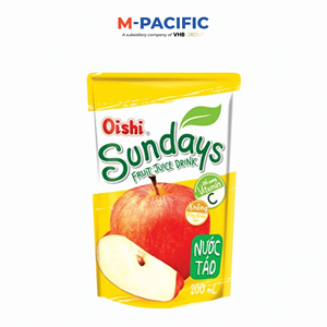 En venta Oishi SUNDAYS Juice Drink Vietnam Origin For School Break 350ml Sabor a manzana - Product Image 1