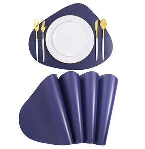 High Quality Leather <b>Placemats</b> Handmade <b>square</b> Shape Burgundy Color Modern Design and Tabletop Decorate - Product Image 3