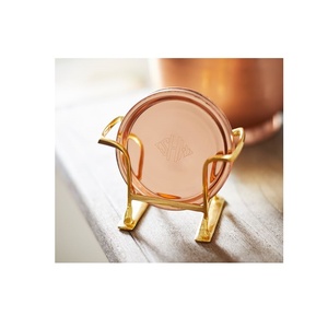 Sous-verre martelé en cuivre plaqué à vendre, taille personnalisée, prix bon marché avec utilisation manuelle pour la vente - Product Image 5