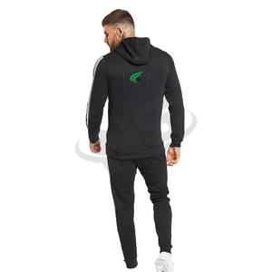 Vente chaude Hommes Activewear Survêtements Slim Fit Jogging Survêtement 100% Coton Formation Porter Deux Pièces À Capuche Et Joggers Ensemble - Product Image 3
