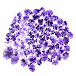 Cabochon d'améthyste naturelle de haute qualité pierre précieuse Quartz lisse mélange forme taille libre pour la fabrication de bijoux fins - Product Image 1