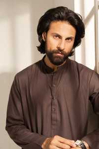 Conjuntos de Shalwar Kameez cosidos de diseñador más vendidos, pantalones Kurta & Salwar de longitud regular larga para hombres, característica de talla grande - Product Image 4