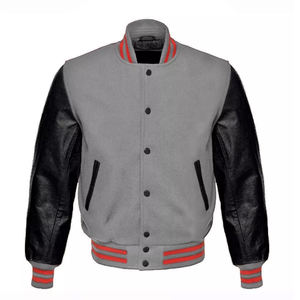 Chaquetas Universitarias Personalizadas 2026 con Logotipo, Mangas de Cuero, Bordado, Estilo Universitario, para UNISEX - Product Image 6