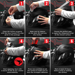 สติ๊กเกอร์ติดรถลายตารางหมากรุก 10 ซม. 1 ชิ้น สติ๊กเกอร์ลายตารางหมากรุก - Product Image 3