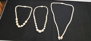 Collares de Cuentas de Hueso Hechos a Mano con Ágata y Perlas de Imitación, Joyería de Estilo Bohemio Única para Regalo - Product Image 5