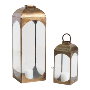 Elegant Moroccan Hanging Lantern Home Decorative Metal And Glass Lantern for <b>Patio</b> Living Room and Weddings Table Decoration - Product Image 2