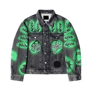 Chaqueta Vaquera Desgastada de Color Sólido con Bolsillos, Estilo Moderno para Hombre, Chaqueta con Solapa de Diseño Moderno - Product Image 5