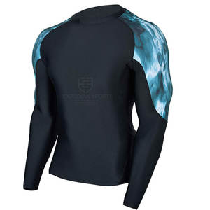 เสื้อกันผดผื่นแขนยาวสำหรับผู้ชายระบายอากาศได้ดีเป็นมิตรกับสิ่งแวดล้อมออกแบบโลโก้ของคุณเอง - Product Image 1