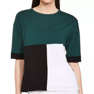 T-shirts pour femmes, design tendance 2025, respirants, lourds, surdimensionnés, blancs, coupe ample, 100% coton, pour filles - Product Image 4