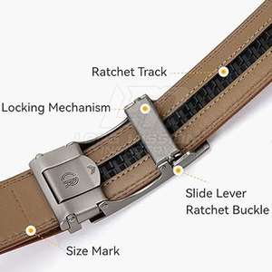 Ceinture en cuir véritable faite à la main, nouveau style, cuir de vachette pleine fleur, ceinture de taille, fabrication directe d'usine - Product Image 3