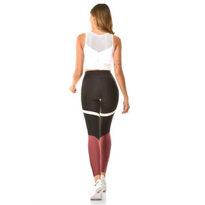 Leggings de sport réversibles taille haute pour femmes de qualité supérieure Logo de conception sans couture pour la course à pied en tissu tricoté en Spandex - Product Image 4