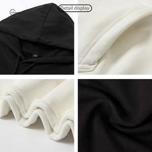 ชุดวอร์มแบบ unisex ลายปักพิมพ์ดิจิทัลสำหรับฤดูหนาว พร้อมโลโก้แบบกำหนดเอง เสื้อฮู้ดดี้ทรงโอเวอร์ไซส์และกางเกงจ็อกเกอร์ ดีไซน์ลายนูน - Product Image 4