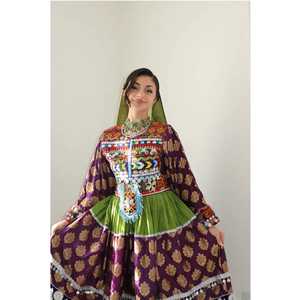 Dernier design 2025, robe longue maxi style afghan, tenue de culture afghane élégante, ensemble de robe avec broderie, logo imprimé, robe respirante - Product Image 3