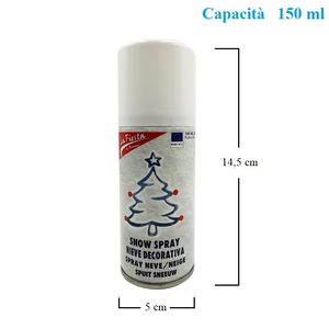 150ml di neve artificiale bianca Spray per albero di natale finestra di visualizzazione e festa La Fiesta finta neve decorazioni forniture per feste - Product Image 2