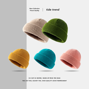 Gorro de punto liso, cálido, suave y acogedor, forrado de lana, ajustable, elegante, para exteriores, para clima frío. - Product Image 2