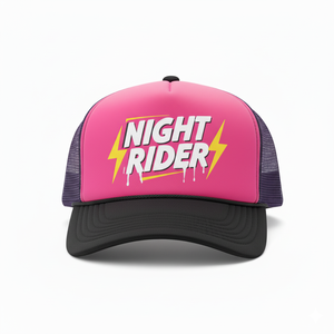 Ретро-кепка в стиле 80-х: неоново-розово-фиолетовая, с сетчатой вставкой, черным шнурком, 5 панелей, уличный стиль - Product Image 3