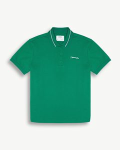 Camiseta de Manga Corta Informal de Alta Calidad para Hombre, Tejida, Estampada, con Botones, Cuello en Contraste Bordado, Transpirable, de Poliéster y Algodón, Ajustada - Product Image 6