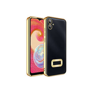 Étui de protection pour appareil photo en polycarbonate rigide Omega Premium Gold pour Samsung pour Galaxy A05-A17, avec fenêtre pour logo, coque en silicone avec emballage de vente au détail - Product Image 1