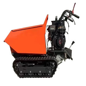 Mini tombereau sur chenilles à haute efficacité de 500 kg, tombereau autochargeur à chenilles de petite taille, engin de terrassement à vitesse rapide, émission gauche - Product Image 5