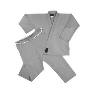 Kimono de Jiu-Jitsu professionnel gris / Kimono BJJ / Gis BJJ personnalisé bleu pour hommes, uniforme de Jiu-Jitsu brésilien, kimono de Jiu-Jitsu - Product Image 6