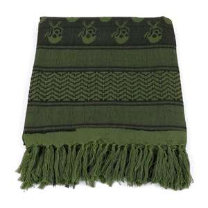 Shemagh Tactique Désert Écharpe De Luxe Carré Coton Keffieh avec Crâne Motif Imprimé Foulard Arabe pour Hommes et Femmes - Product Image 6