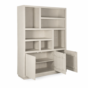 Mimosa Solid Wood Display Cabinet Black Finish | Industrial Retail Storage Shelving Unit | Handmade Modern Furniture - Product Image 6