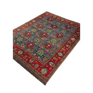 Alfombra de Lana Anudada a Mano en 3D, Azul Aalam, Área Grande, Pae-5638, Alfombra Rectangular con Medallón 3D para Sala de Estar, Alfombra Jaipur US - Product Image 2